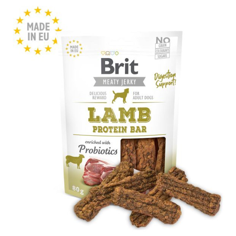 Brit Jerky Lamb Protein Bar 80 g kārums suņiem