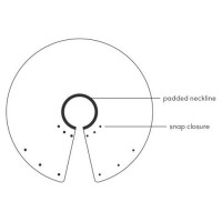 KVP Saf-T-shield SLIM pēcoperācijas apkakle kaķiem un maz.dzīvn. 10-12,75 cm, d.20 cm