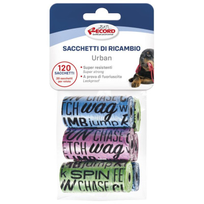 Record Izkārnījumu savāk&scaron;anas maisiņi URBAN 6x20gab