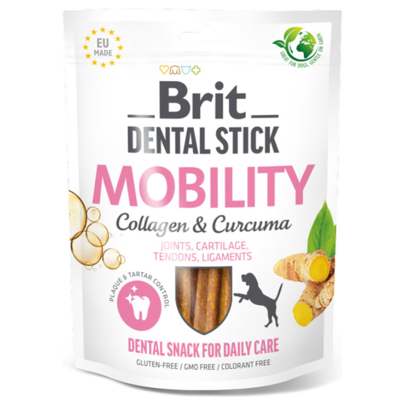 Brit Dental Stick Mobility Curcuma&Collagen 7 gb