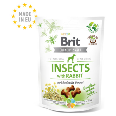 Brit Care Dog Crunchy Cracker Insects&Rabbit enriched with Fennel 200g