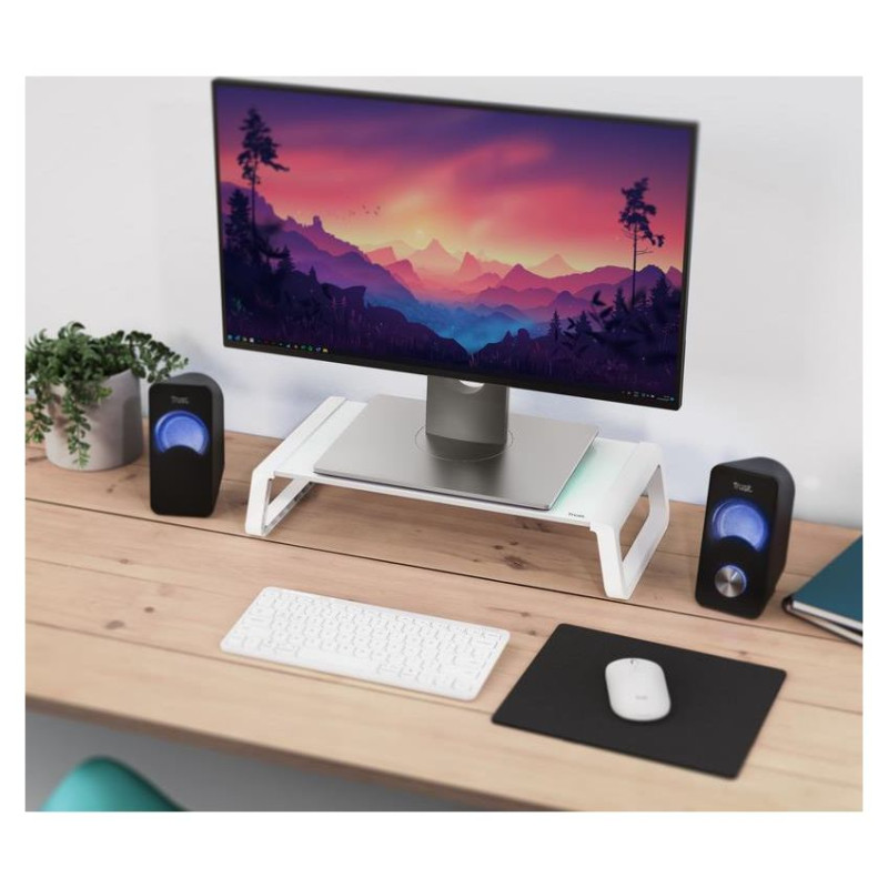 Trust MONITOR ACC STAND MONTA/GLASS WHT 25351 TRUST