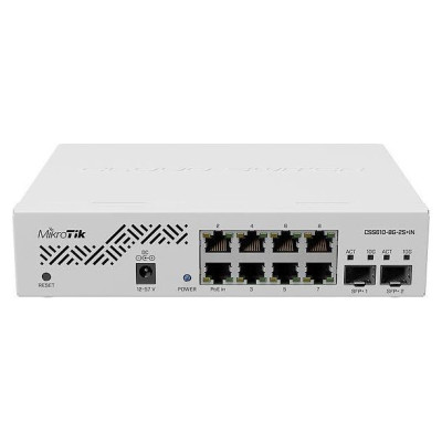 Mikrotik Switch|MIKROTIK|CSS610-8G-2S+IN|Desktop/pedestal|8x10Base-T / 100Base-TX / 1000Base-T|2xSFP+|CSS610-8G-2S+IN