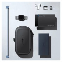 Ugreen case for HDD and accessories 16.5 x 9.5 x 4.5 cm black (40707)