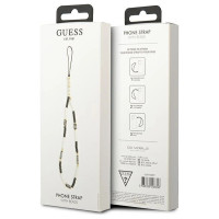 Guess pendant GUSTBCKH Phone Strap black-white/black-white Heishi Beads