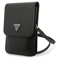 Guess Handbag GUWBSATMBK black / black Saffiano Triangle