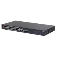 Dahua Switch|DAHUA|CS4226-24ET-240|Desktop/pedestal|Rack 1U|24x10Base-T / 100Base-TX|2x10/100/1000BASE-T/SFP combo|2|26|PoE ports 24|240 Watts|CS4226-24ET-240