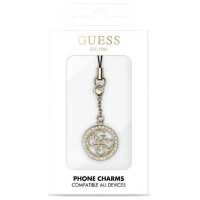 Guess case GUCPM4DRD Phone Strap 4G Rhinestone Charm