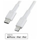 Green Cell Kabelis Green Cell Lightning Male &ndash; USB Type-C Male 1m MFi Fast Charging White