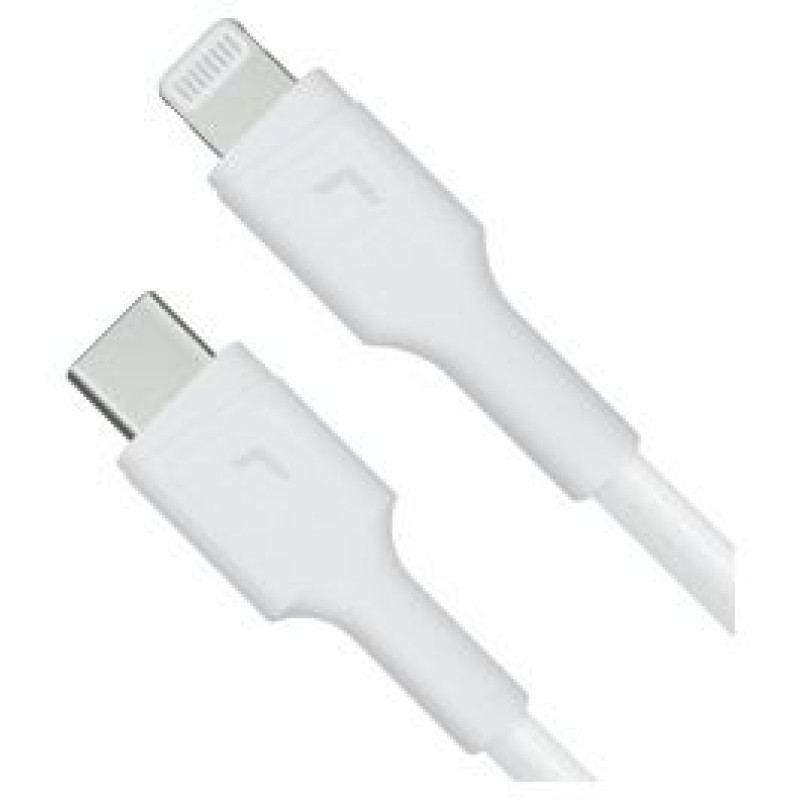 Green Cell Kabelis Green Cell Lightning Male &ndash; USB Type-C Male 1m MFi Fast Charging White