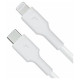 Green Cell Kabelis Green Cell Lightning Male &ndash; USB Type-C Male 1m MFi Fast Charging White