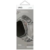 Uniq Osta Stainless Steel strap for Apple Watch 1/2/3/4/5/6/7/8/SE/SE2/Ultra 42/44/45/49mm - silver
