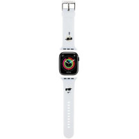 Karl Lagerfeld 3D Rubber Karl&Choupette Heads strap for Apple Watch 38/40/41mm - white