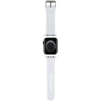 Karl Lagerfeld 3D Rubber Karl&Choupette Heads strap for Apple Watch 38/40/41mm - white
