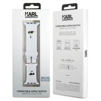 Karl Lagerfeld 3D Rubber Karl&Choupette Heads strap for Apple Watch 38/40/41mm - white