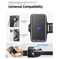 Spigen A703 sports armband 6.9'' - black