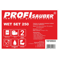 Profi Sauber Cloths in a bucket with a soaking dispenser ProfiSauber WET SET 250