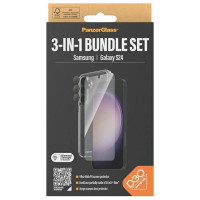 Panzerglass Bundle 3in1 Transparent Case + Film + Camera Protector for Samsung Galaxy S24