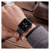 Tech-Protect Stainless Bracelet for Apple Watch 4 / 5 / 6 / 7 / 8 / 9 / SE / Ultra 1 / 2 (42/44/45/49 mm) - Black