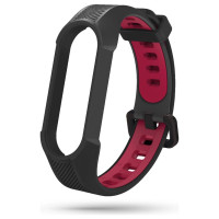 Tech-Protect Armor Strap for Xiaomi Mi Smart Band 5 / 6 / 6 NFC - Black and Red