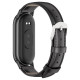 Tech-Protect Leatherfit strap for Xiaomi Smart Band 8 / 8 NFC - black
