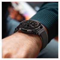 Tech-Protect Nylon Strap for Garmin Fenix 5 / 6 / 6 Pro / 7 - Black/Orange