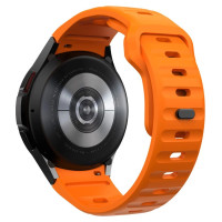 Tech-Protect Silicone Line Strap for Samsung Galaxy Watch 4 / 5 / 5 Pro / 6 / 7 / FE - Orange