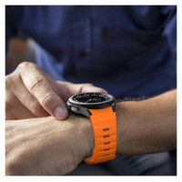 Tech-Protect Silicone Line Strap for Samsung Galaxy Watch 4 / 5 / 5 Pro / 6 / 7 / FE - Orange