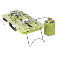 Meva MOVE camping stove 2 burners for gas cartridges + adjustable burner 4.6kW