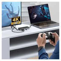 Orico OM28PR-G2 USB-C Docking Station with M.2 Drive Slot + 1 x USB-A 3.2 + 1x USB-C 3.2 + 2x USB-A 2.0 + 1x HDMI + 1x Ethernet - Black