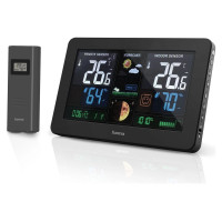 Hama Premium Weather Station with USB - Black