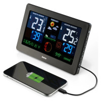 Hama Premium Weather Station with USB - Black