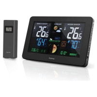 Hama Premium Weather Station with USB - Black