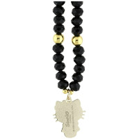 Hello Kitty Pearls and Beads Kitty Charm Phone Charm - Black