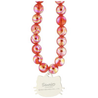 Hello Kitty Pearls Kitty Head Phone Charm - Red