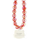Hello Kitty Pearls Kitty Head Phone Charm - Red