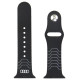 Audi Geometric Pattern Silicone Watch Strap for Apple Watch 40 / 41 / 42 mm - black