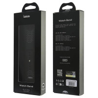 Audi Geometric Pattern Silicone Watch Strap for Apple Watch 40 / 41 / 42 mm - black