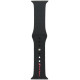 Audi Sport Red Logo Silicone Watch Strap for Apple Watch 40 / 41 / 42 mm - black