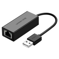Ugreen external network card RJ45 - USB 2.0 100 Mbps Ethernet black (CR110 20254)