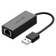 Ugreen external network card RJ45 - USB 2.0 100 Mbps Ethernet black (CR110 20254)