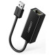 Ugreen external network card RJ45 - USB 2.0 100 Mbps Ethernet black (CR110 20254)
