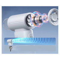 Jisulife Handheld Fan Life9 3600mAh Portable Mini Blower USB Fan - Gray