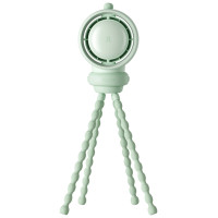 Jisulife Stroller Fan Life2S 5000mAh with Flexible Legs, Desk, Stroller, Filter - Green