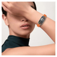 Tech-Protect Nylon Pro Strap for Xiaomi Smart Band 8 / 9 / 10 / NFC - Orange-Gray
