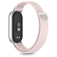 Tech-Protect Nylon Pro Strap for Xiaomi Smart Band 8 / 9 / 10 / NFC - Pink Gray