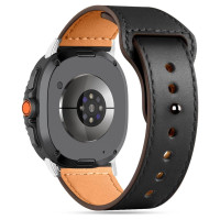 Tech-Protect Leatherfit Strap for Samsung Galaxy Watch 40/44/46 mm - Black