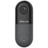 Tellur Smart WiFi Video DoorBell 1080P, PIR, Wired Black
