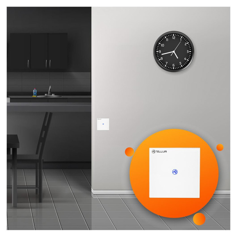 Tellur Smart WiFi switch, SS1N 1 port 1800W 10A
