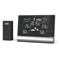 Hama 00186418 Black Line Plus Weather Station black